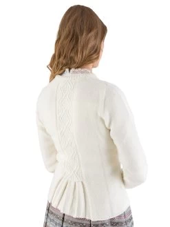 Trachtenjacke Strickjacke AlpSpur Lisa 6 Off White -Trachten Verkauf trachtenjacke strickjacke alpspur lisa 6 off white3