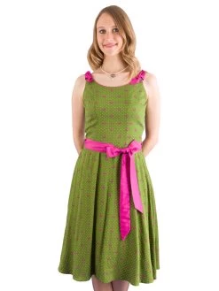 Trachtenkleid Kaiserjäger 5526/LL831SA Grün Pink