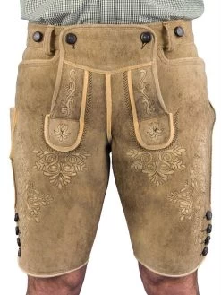 Trachtenlederhose Kurz Ostarrichi Weinbauer Weissenberg Hirsch Urig Hell