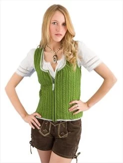 Giesswein Trachtenmieder Anne Gr&uuml;n