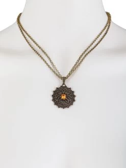 Trachtenschmuck Schrabacher HK68/2017 Sternkette Altmessing