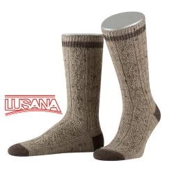 Trachtensocken Lusana L5698T Braun Braun 211