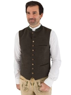 Trachtenweste Gottseidank A003880 Sepia Braun 880