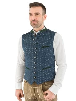 Trachtenweste Gottseidank KonstantinNS A003416 Gastein Blau 685 Gilet