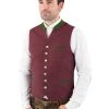 Trachtenweste Grasegger Xander 17100 Rot 057