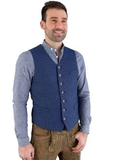 Trachtenweste Grasegger Xylan-W 19114 Blau 047