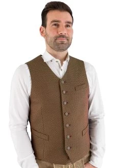 Trachtenweste Stretch Grasegger Xylan-W Rot