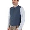 Trachtenweste Gweih & Silk Pegnitz Blau