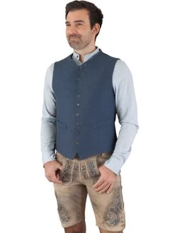 Trachtenweste Gweih & Silk Pegnitz Blau -Trachten Verkauf trachtenweste gweih silk pegnitz blau3