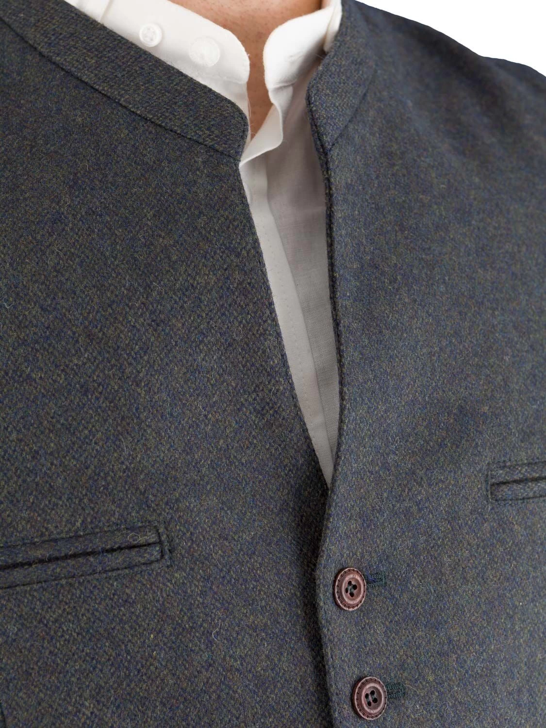 Trachtenweste Gweih & Silk Vils 20/2 Blau/grün 4 Trachtenweste Gweih & Silk Vils 20/2 Blau/grün – Bild 4