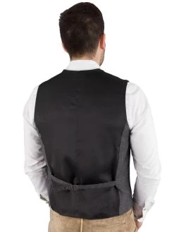 Trachtenweste Hammerschmid Gerold Grau Gemustert -Trachten Verkauf trachtenweste hammerschmid gerold grau gemustert3