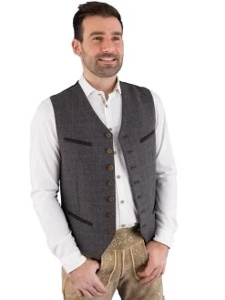 Trachtenweste Hammerschmid Gerold Grau Gemustert -Trachten Verkauf trachtenweste hammerschmid gerold grau gemustert4