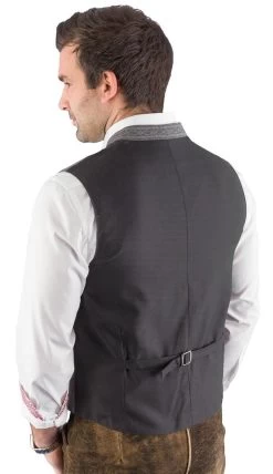 Trachtenweste Hammerschmid Max Grau 86262 -Trachten Verkauf trachtenweste hammerschmid max grau 86262 farbe grau 124