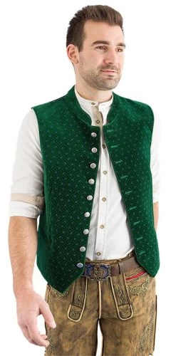 Trachtenweste Wiesbach 9 Gr&uuml;n 15510