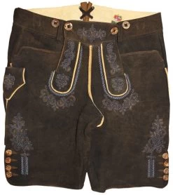 Meindl Lederhose Kurz Weitenfels Hirsch S&auml;misch Ahorn