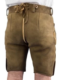 Meindl Lederhose Kurz Weitenfels Hirsch S&auml;misch Nu&szlig;baum -Trachten Verkauf weitenfels meindl lederhose kurz nussbaum 263