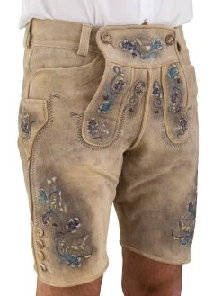 Spieth & Wensky Wildbock Lederhose Spieth & Wensky Bischofswiesen Baileys/ Blau