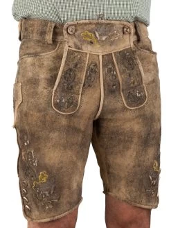 Spieth & Wensky Wildbock Lederhose Spieth & Wensky Bischofswiesen Mustang/ St Gr&uuml;n