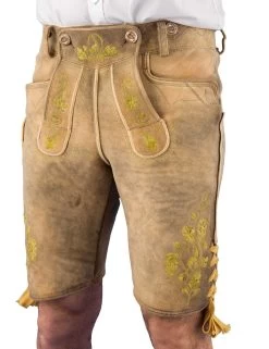 Wildschütz Meindl Lederhose Kurz Altschwarz