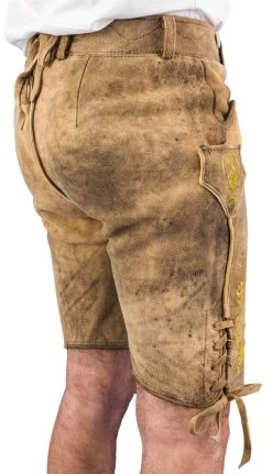 Wildsch&uuml;tz Meindl Lederhose Kurz Altschwarz -Trachten Verkauf wildschuetz meindl lederhose kurz altschwarz7